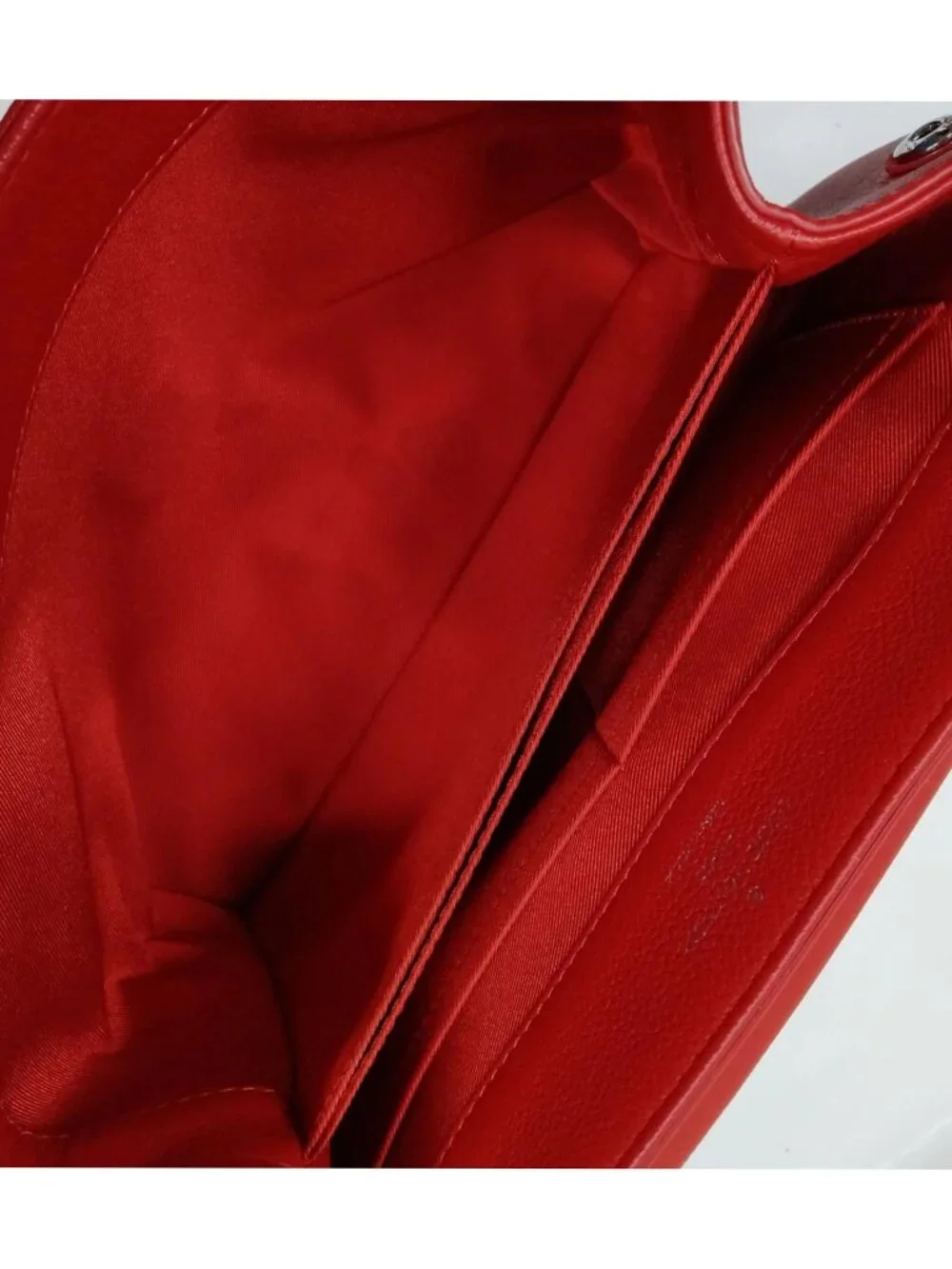 Authentic Louis Vuitton Lockme II Red Calfskin Leather Top Handle Crossbody Bag